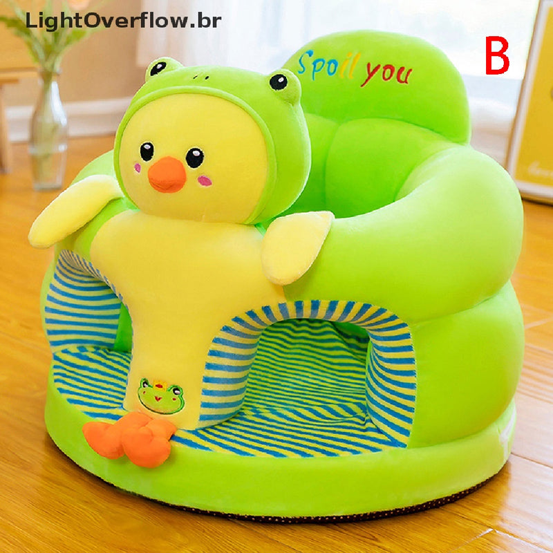 1PC Baby Learning Sitg Seat Sofá Capa De Apoio De Pelúcia De Cartoon Brinquedos [BR] FAVariedades