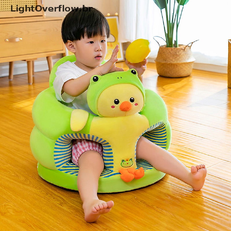 1PC Baby Learning Sitg Seat Sofá Capa De Apoio De Pelúcia De Cartoon Brinquedos [BR] FAVariedades