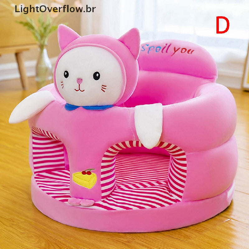 1PC Baby Learning Sitg Seat Sofá Capa De Apoio De Pelúcia De Cartoon Brinquedos [BR] FAVariedades