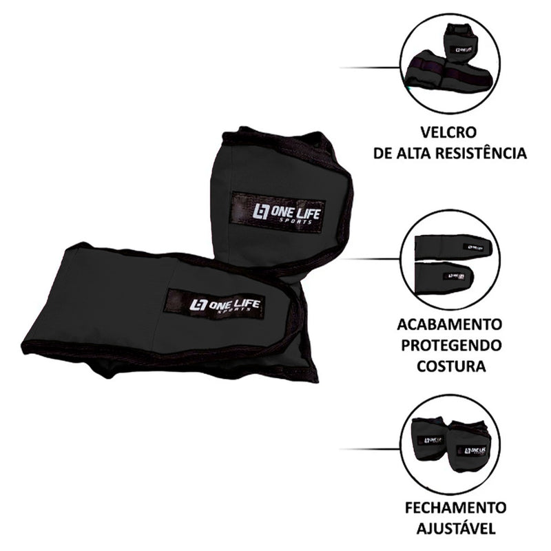 Kit Funcional Completo - 6 itens = Colchonete + Caneleira 1kg + Halter 1kg + Roda ABD + Extensor + Corda FAVariedades