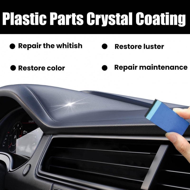 Hilimer Plástico Refurbished Plating Crystal Coating Agent Painel De Cera Auto Interior Carro Renovado FAVariedades