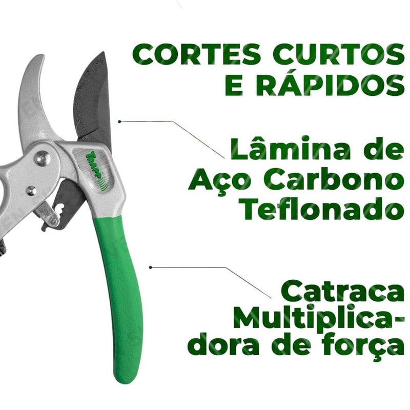 Tesoura de Poda com Multiplicador de Força com Catraca FAVariedades