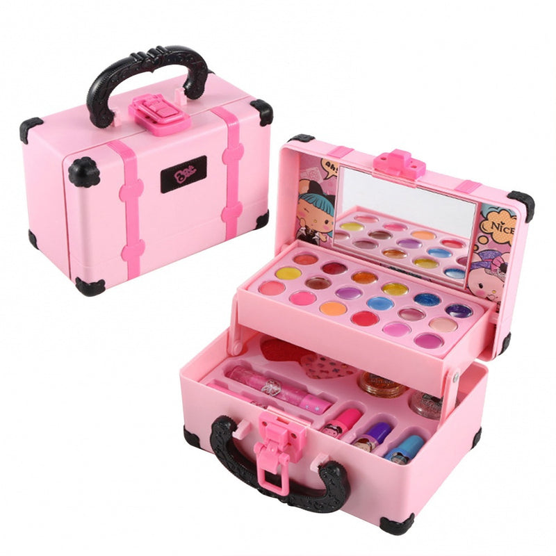 30 peças laváveis crianças maquiagem kit/meninas portátil set SPBE FAVariedades