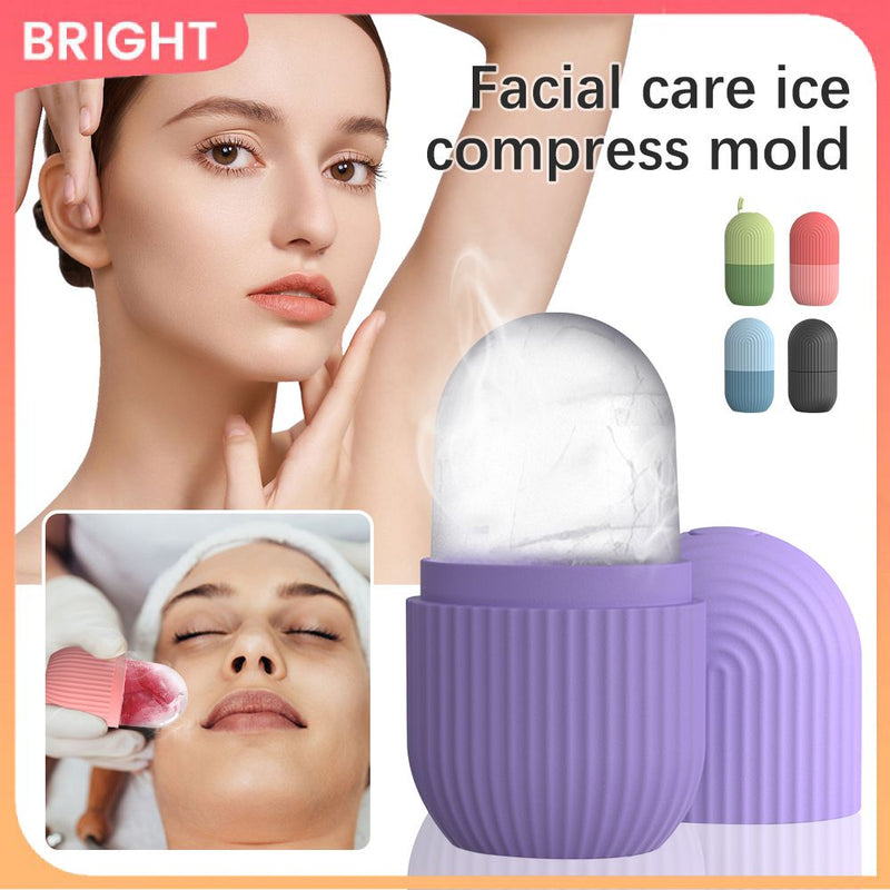 Rolo Facial de Cuidados Com A Pele Facial Levantamento Contorno Ferramenta Bandejas De Cubos De Gelo De Silicone FAVariedades