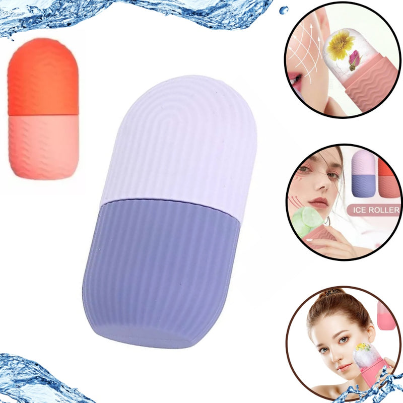 Rolo Facial de Cuidados Com A Pele Facial Levantamento Contorno Ferramenta Bandejas De Cubos De Gelo De Silicone FAVariedades