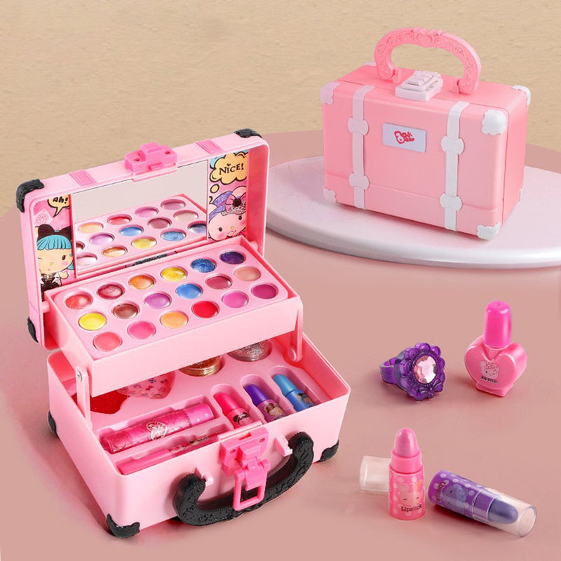 30 peças laváveis crianças maquiagem kit/meninas portátil set SPBE FAVariedades