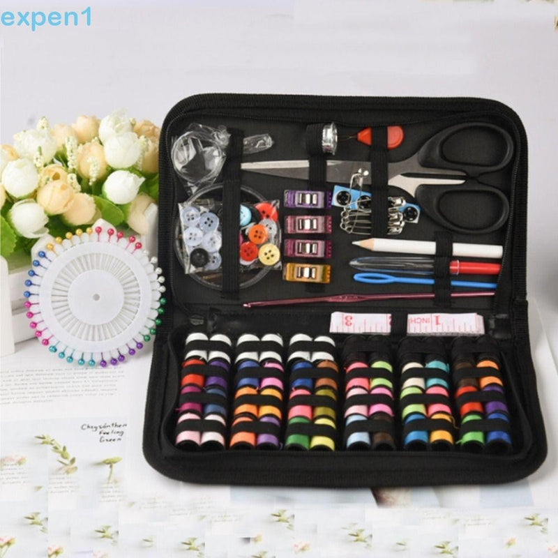 Expensão 172pcs/Set Kit De Costura , Conjunto De Caixa Portátil De 48 Bobinas , Lupa 30 Botões 30 Agulhas DIY FAVariedades