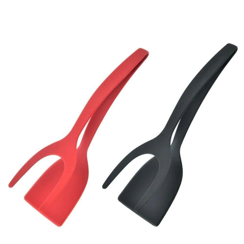 Tenazes De Cozinha WATTLE Grip Flip Tongs , Panquecas Fritas Ovos , E 2 Em 1 De Nylon Omelete Espátula Acessórios FAVariedades