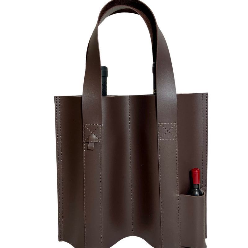 Bolsa Porta vinho wine 02 garrafas montana cor CAFÉ FAVariedades