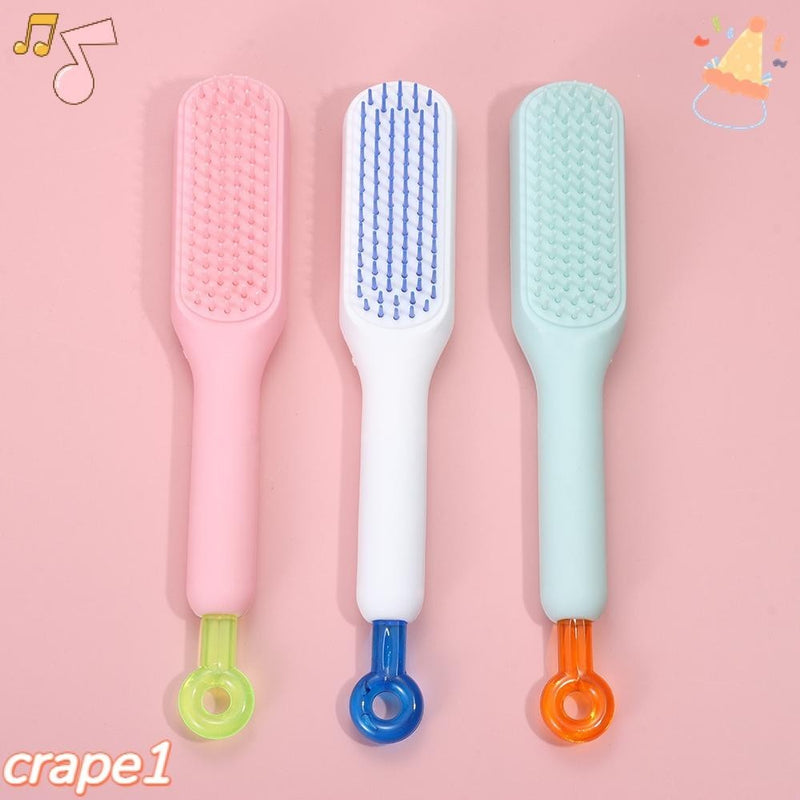 CRAPE Self Pente De Limpeza Para Cabelos , Mágico Suavizante Anti-Estático Retráctil , Escova Com Massagem ABS Cleaning FAVariedades