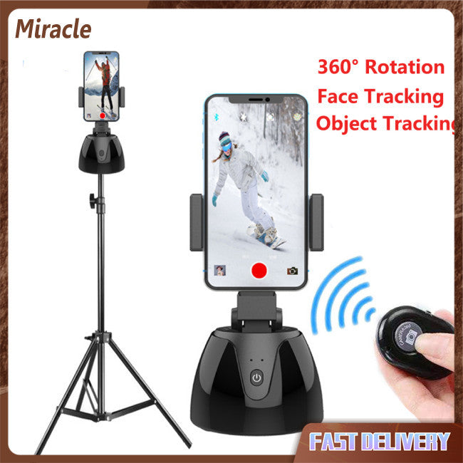 Miracle Stick Automático Inteligente Selfie 360 Graus Rotação Suporte De Câmera De Rastreamento Facial Para Vídeo FAVariedades