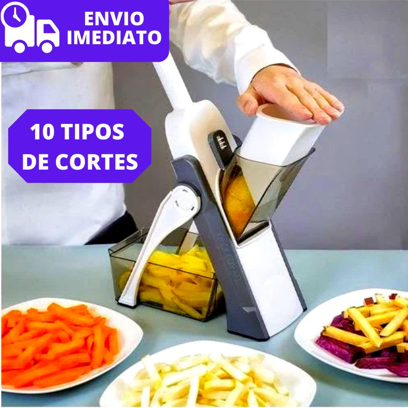 Cortador Fatiador Mandoline Multifuncional 5 Funções para Cortar Batata Legumes e Vegetais Alta Qualidade My Store