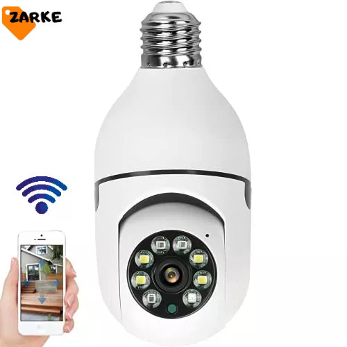 Camera segurança wifi ip sem fio 360 encaixe lampada aplicativo yoosee visão noturna segurança E27 - bivolt My Store