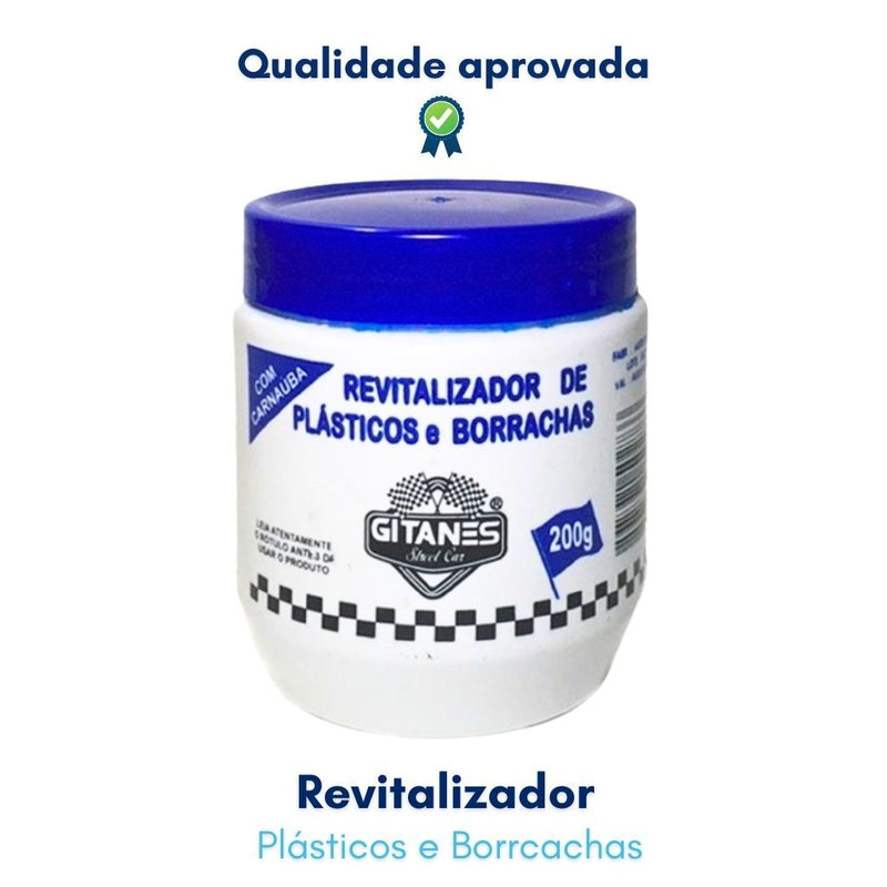 Revitalizador de Plástico Parachoque Carro Moto Automotivo Borracha 200G My Store