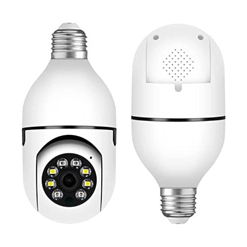 Camera segurança wifi ip sem fio 360 encaixe lampada aplicativo yoosee visão noturna segurança E27 - bivolt My Store