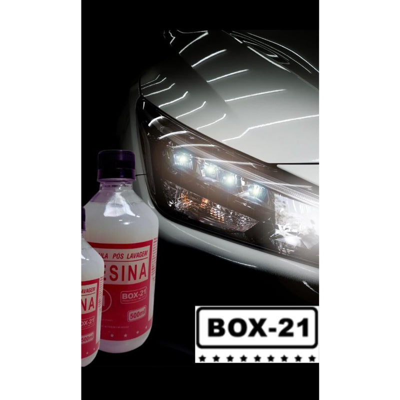 Kit 2 Resina Auto Brilho Pintura Carro Efeito Teflon 500ml My Store