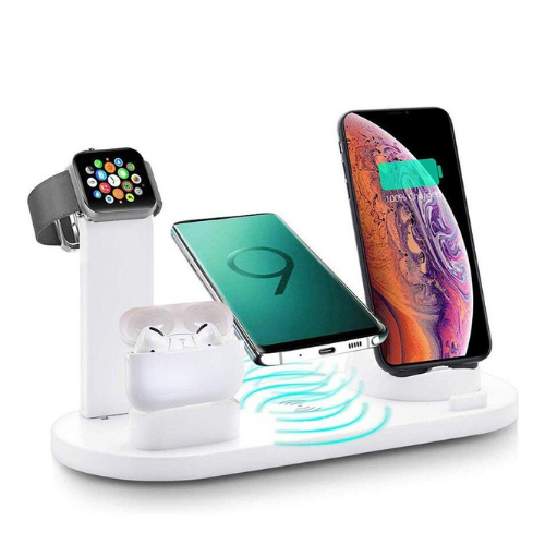 Carregador por Indução 4 em 1 para Android, Iphone, Aplewatch e Airpods Produtos vencedores