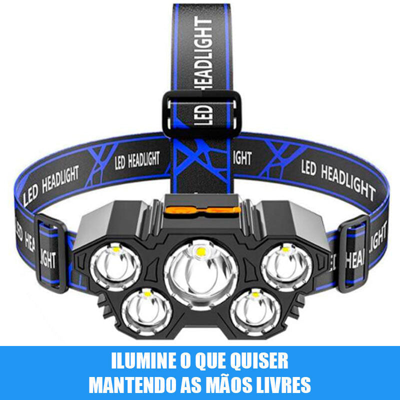 Lanterna de Cabeça Recarregável - Max Light Produtos vencedores