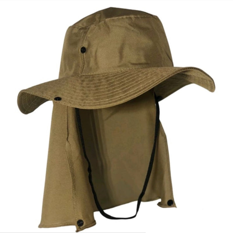 Chapéu Boné Pescador Caçador Carpinteiro Camping Australiano Protetor de Nuca My Store